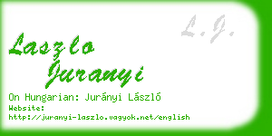 laszlo juranyi business card